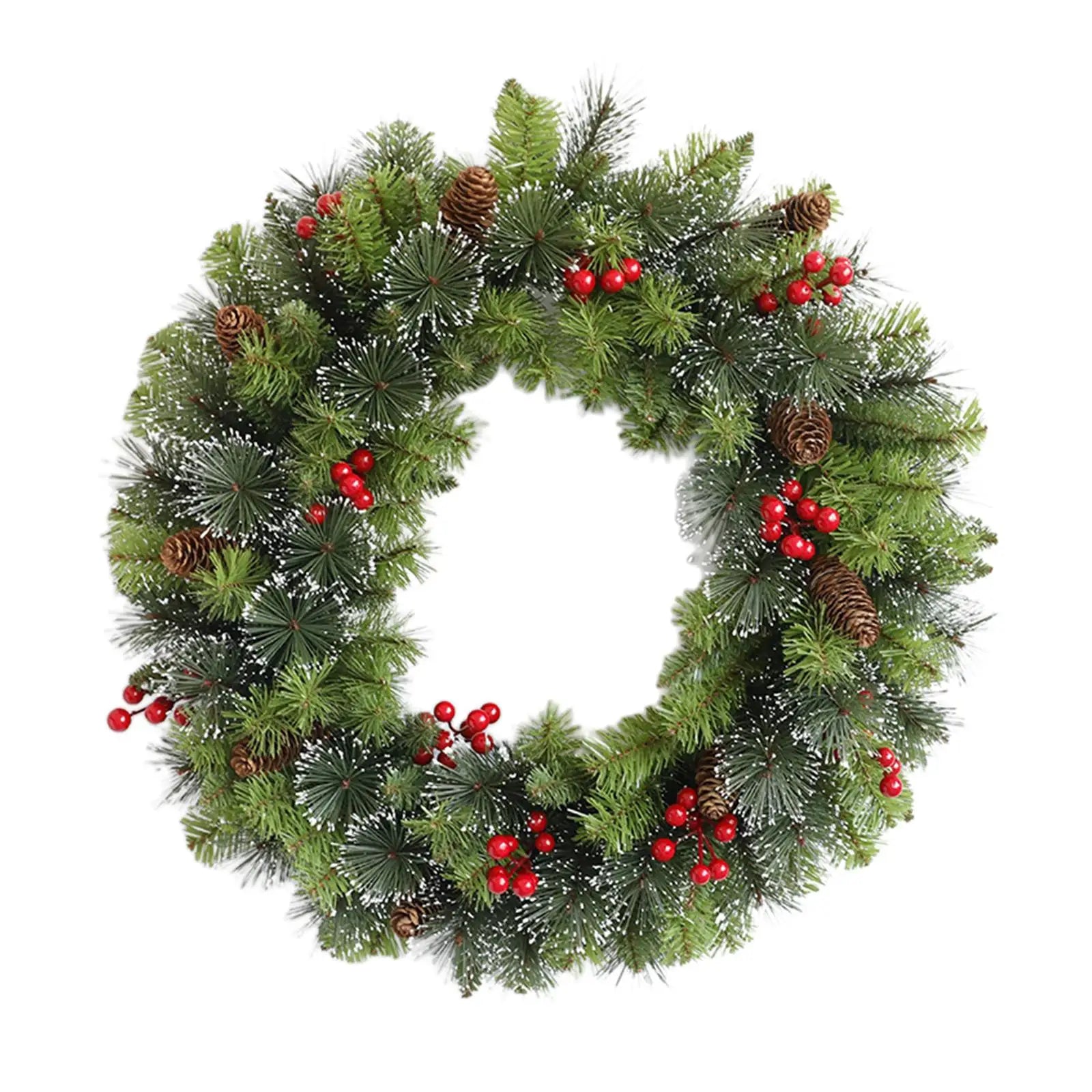 Artificial Wreath Christmas Garland Wall Hanging Decoration-0