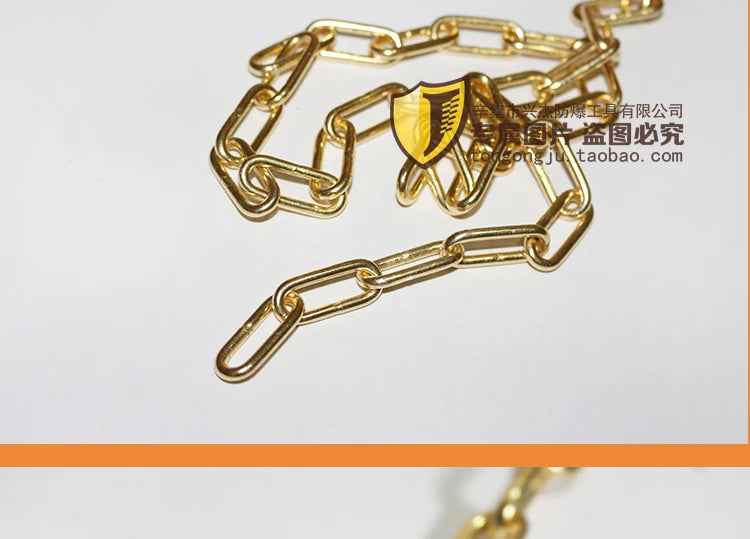 3mm in diameter  , Explosion-proof chain, solid copper chain, pure brass chain