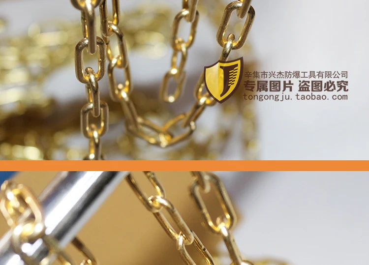 3mm in diameter  , Explosion-proof chain, solid copper chain, pure brass chain