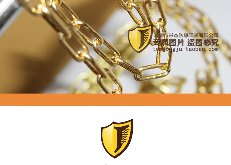 3mm in diameter  , Explosion-proof chain, solid copper chain, pure brass chain