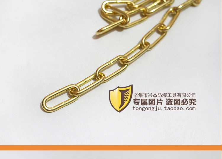 3mm in diameter  , Explosion-proof chain, solid copper chain, pure brass chain