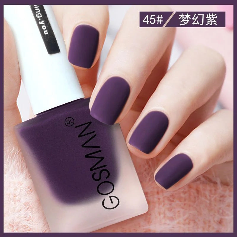 Waterproof Velvet Matte Quick Dry Nail Polish Pink Color