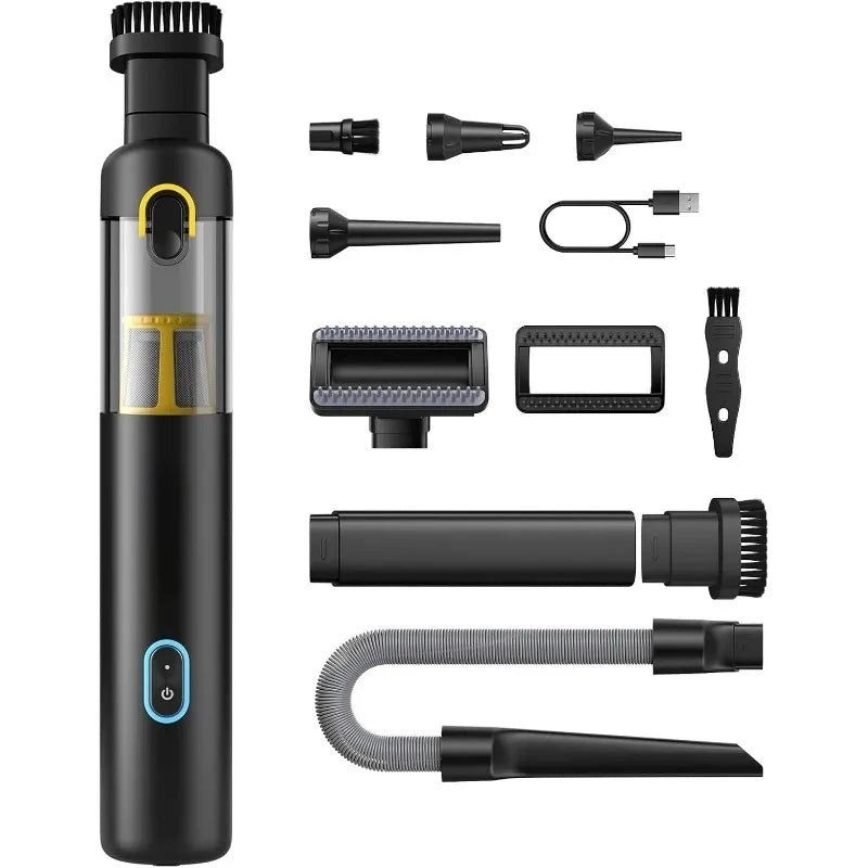 Hot-Sell! V8 Apex Car Vacuum, 4-in-1 Portable Mini Cordless Vacuum with 19000pa Suction Power, Type-C Charge-Upgraded version