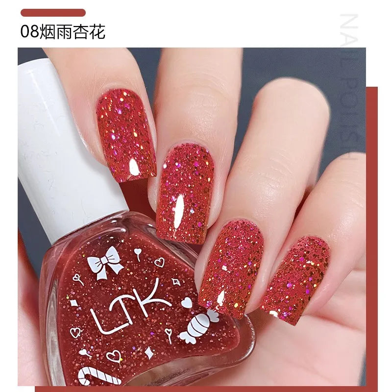 Pink Color Quick Air Dry Nail Polish LTK24