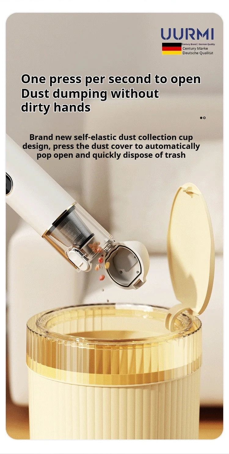 Uurmi Car Vacuum Cleaner 3 In1 Wireless Automobile Vacuum Cleaner Handheld Mini Dust Catcher