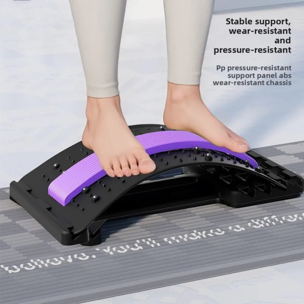 Back Massager Stretch Lumbar Support Relaxation Spine Pain Relief Vertebral Relaxer Stretches The Lower Traction Corrects Waist