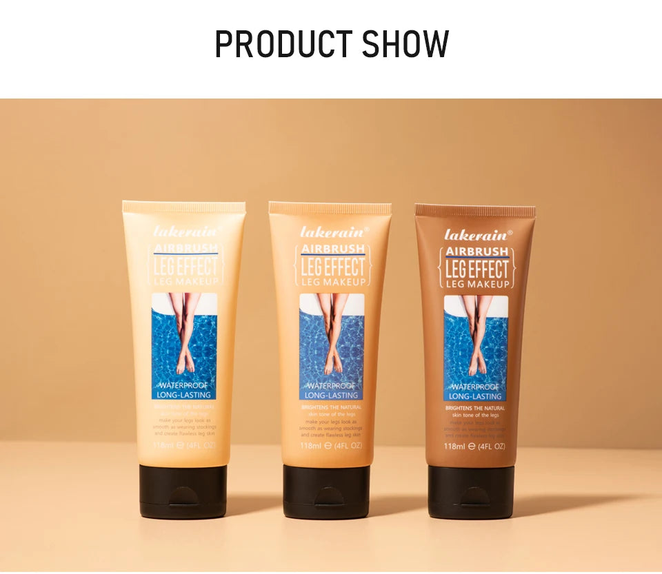 Leg Makeup Lotion Even Skin Tone Body Foundation Waterproof Long Lasting Body Tanning Cream Medium Bronze Leg Makeup