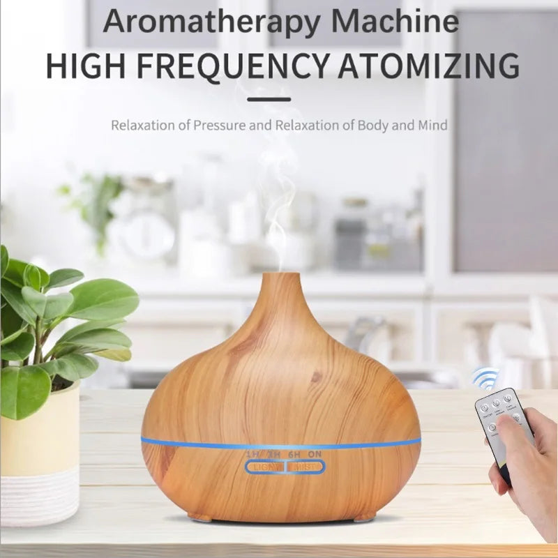 Ultrasonic Cool Mist Onion Humidifier Remote Control Oil Diffuser Colorful LED Air Humidifier for Household