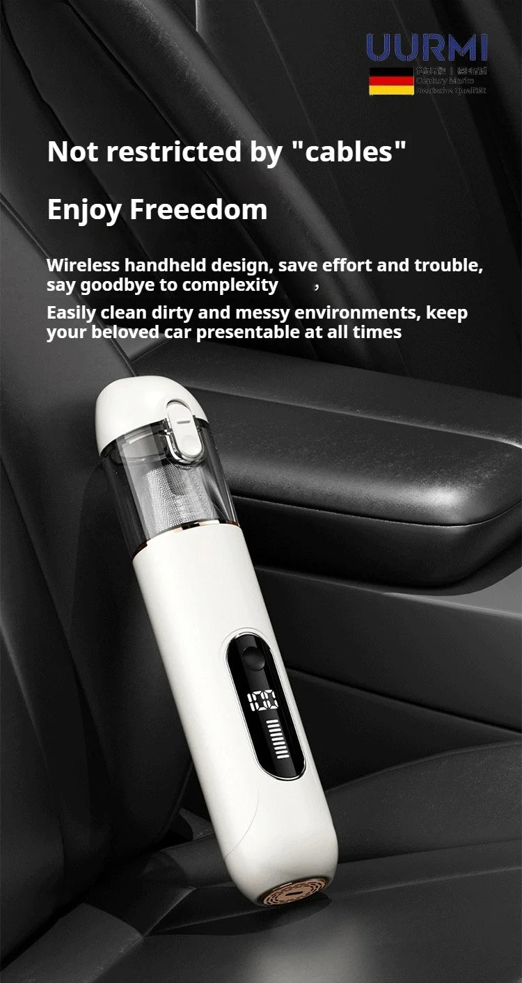 Uurmi Car Vacuum Cleaner 3 In1 Wireless Automobile Vacuum Cleaner Handheld Mini Dust Catcher