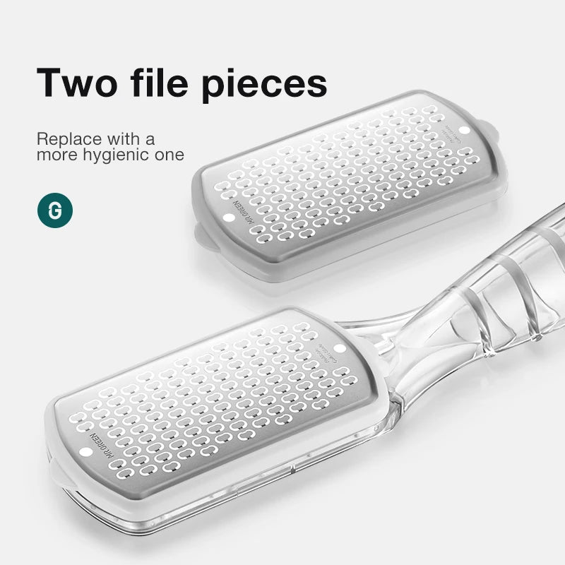 MR.GREEN Pedicure Tools Foot File Heels Rasps callus remover for feet Scraper With Storage Box Stainless Steel File