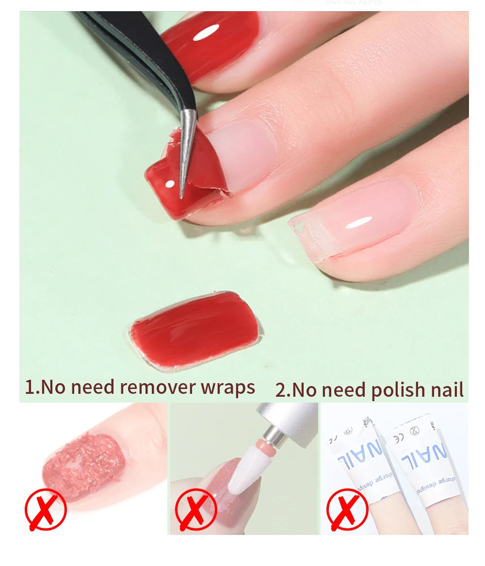 AWStorG 15ML Peel Off Base Coat UV Gel Nail Polish Clear Primer Semi Permanent UV Soft Practice Gel For Protect Care Nails Art