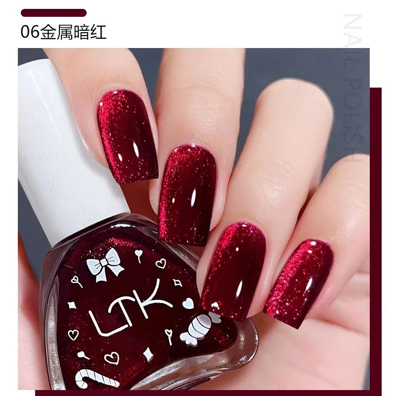 Pink Color Quick Air Dry Nail Polish LTK24