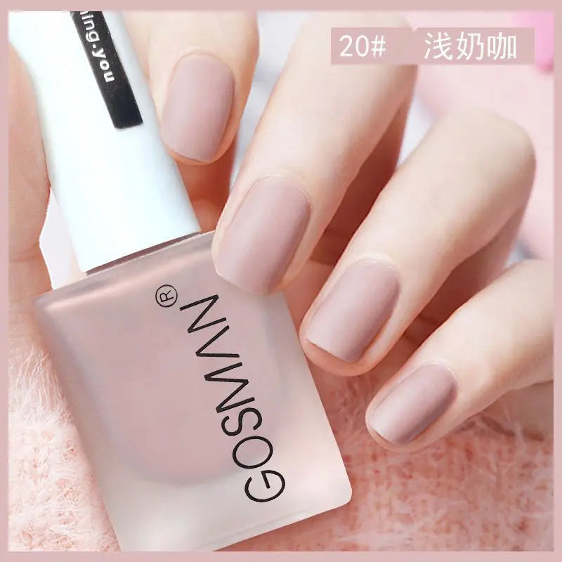 Waterproof Velvet Matte Quick Dry Nail Polish Pink Color
