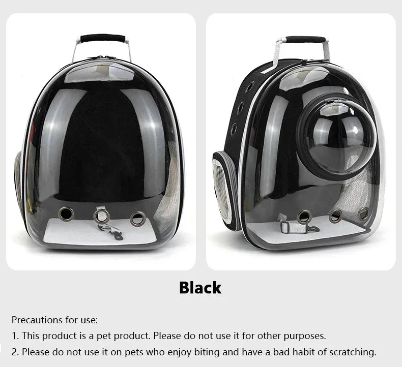 Premium Transparent Breathable SpaceCapsule Pet Backpack Lightweight Portable Carrier for Cats Dogs Travel Outdoor Comfortable