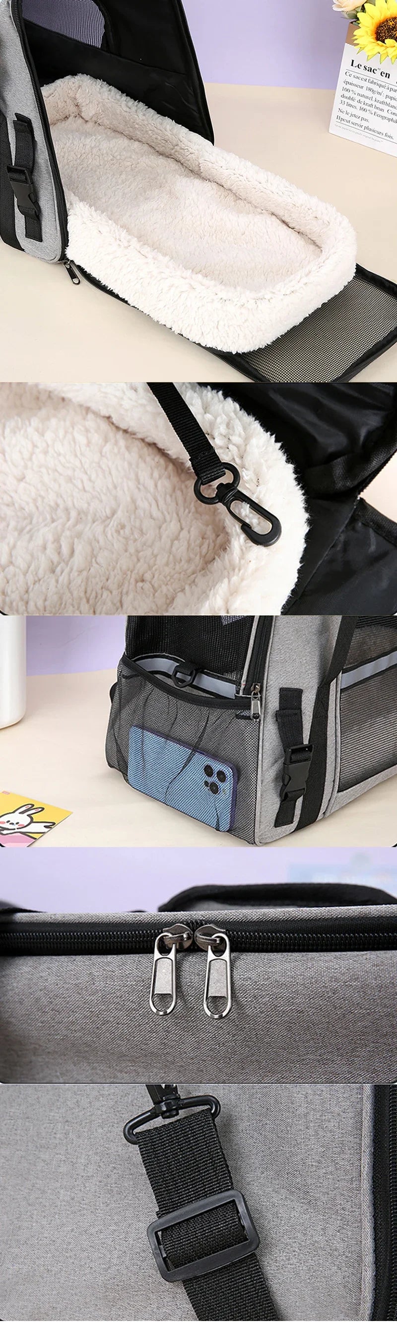 NEW Cat Bags Soft-Sided Portable Dog Carrier Mesh Breathable Carrier Bags Foldable Cats Handbag Travel Pet Bag Transport Bag