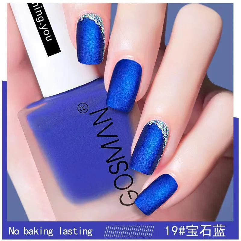 Waterproof Velvet Matte Quick Dry Nail Polish Pink Color