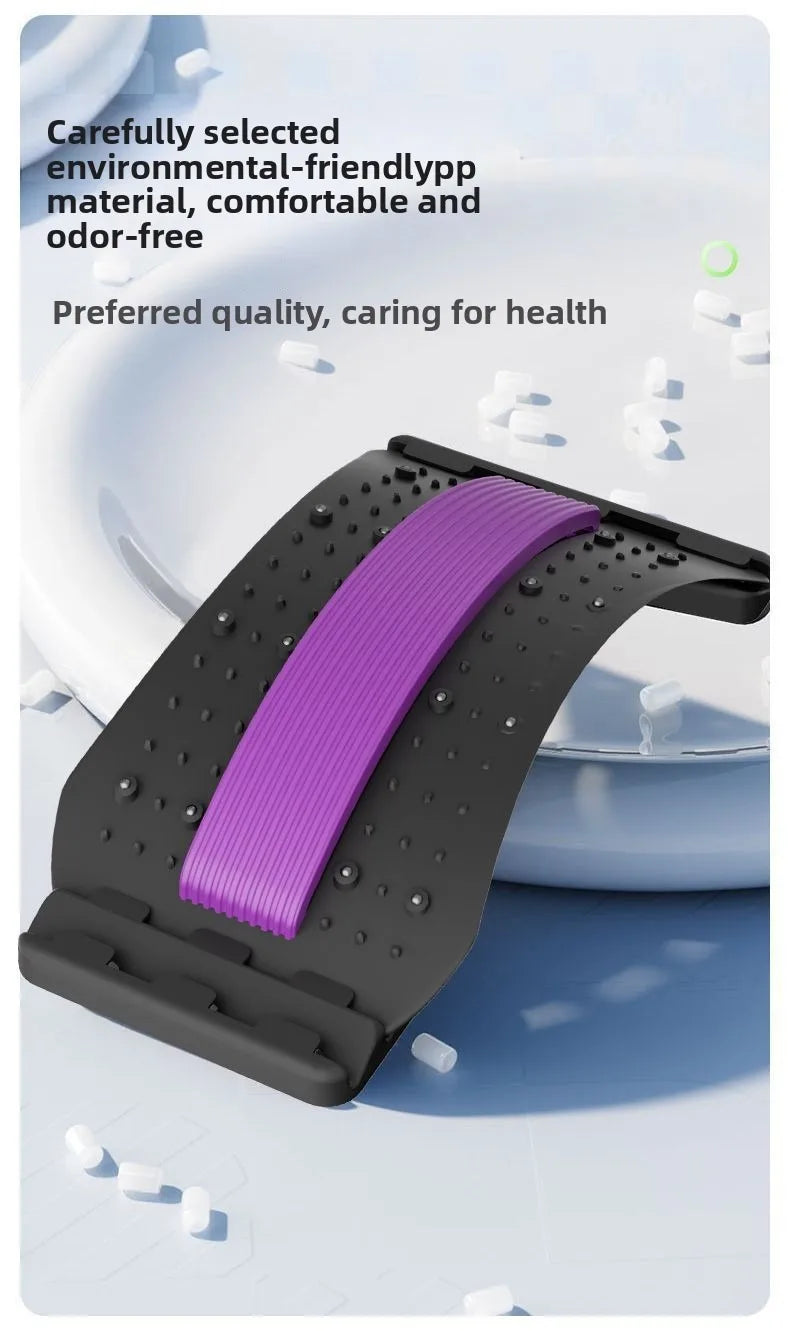 Back Massager Stretch Lumbar Support Relaxation Spine Pain Relief Vertebral Relaxer Stretches The Lower Traction Corrects Waist