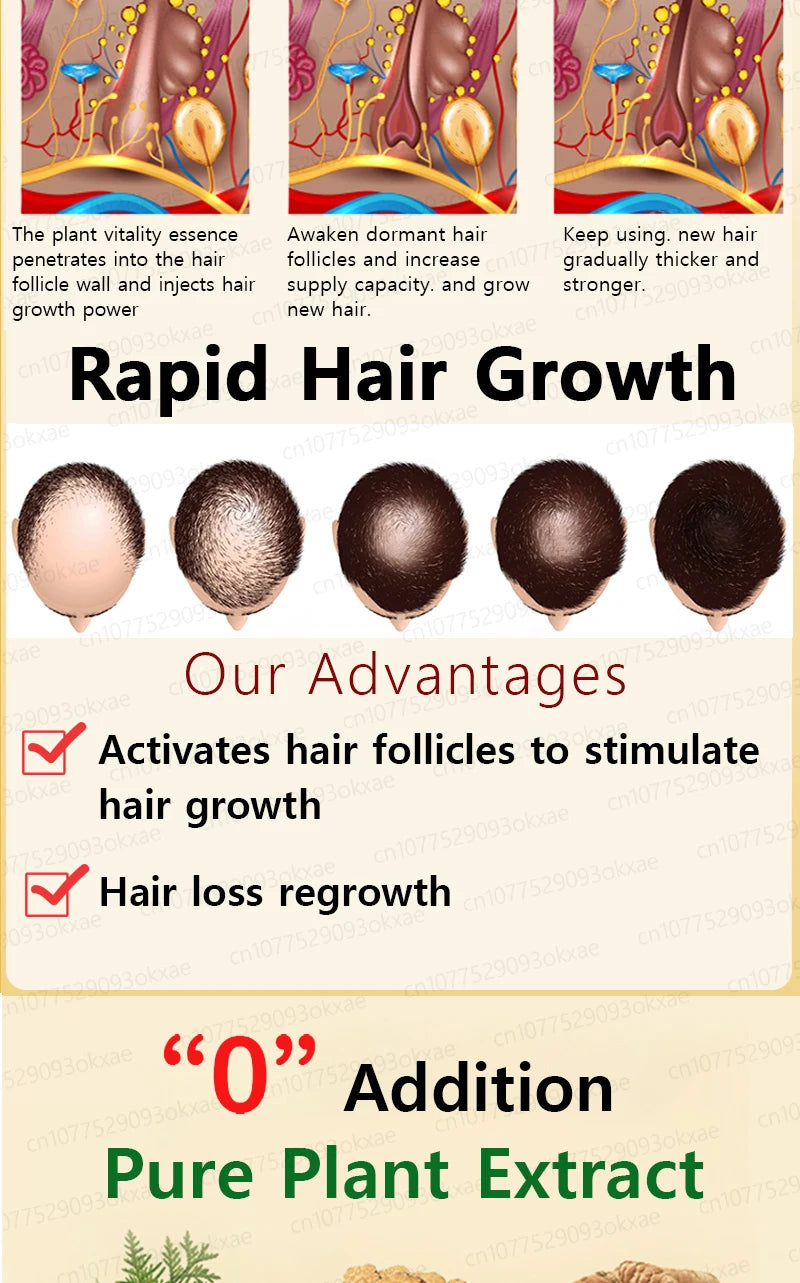 No longer worry about baldness, you will grow thick hair by using this product