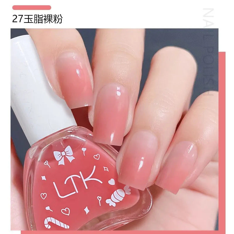 Pink Color Quick Air Dry Nail Polish LTK24