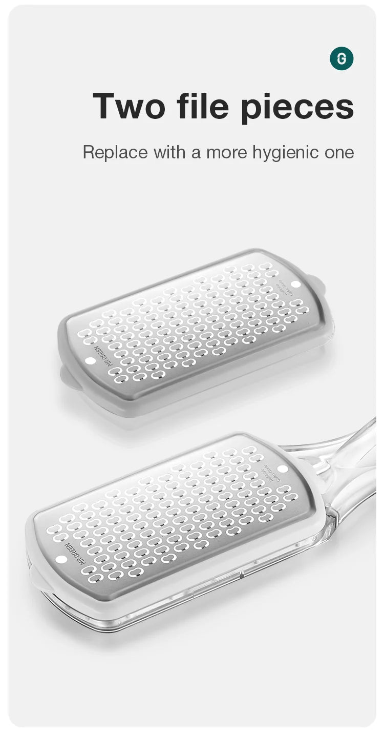 MR.GREEN Pedicure Tools Foot File Heels Rasps callus remover for feet Scraper With Storage Box Stainless Steel File