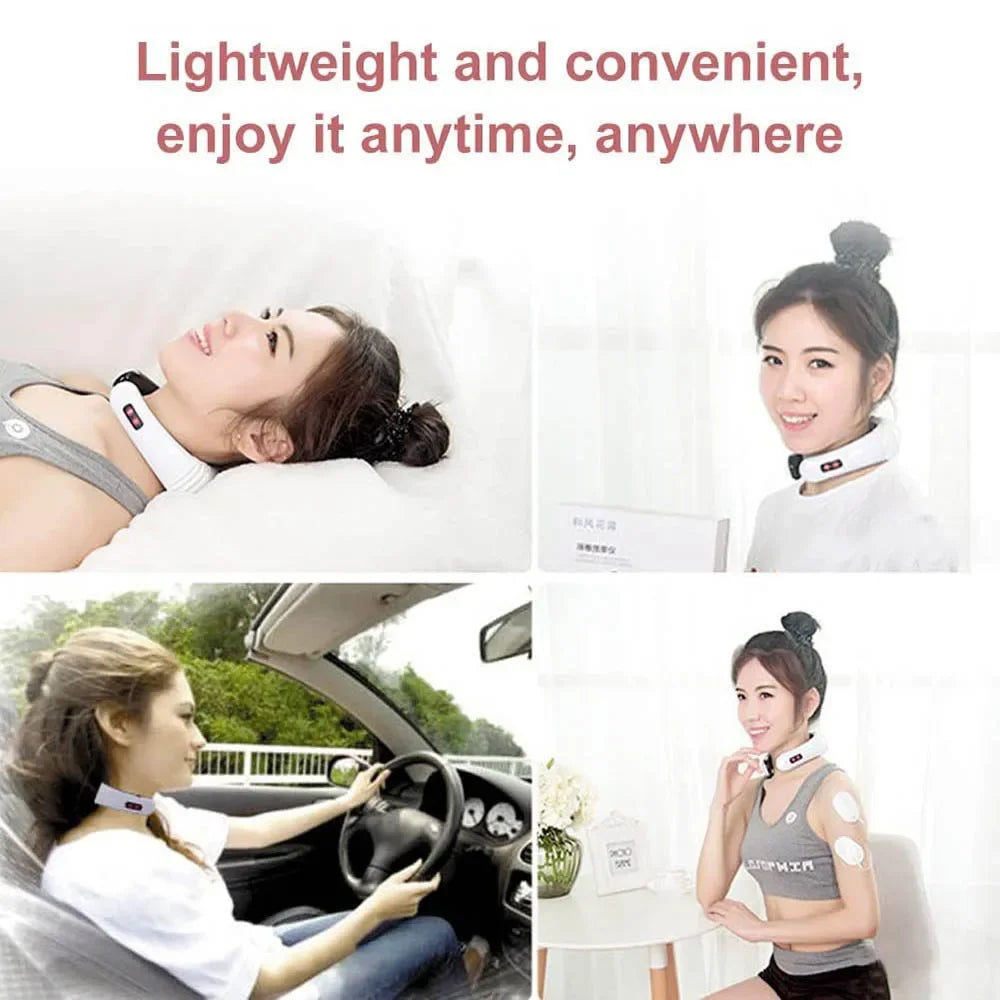 Electric Shoulder Back Massager Shiatsu Neck Massager Pulse Back Heating Muscle Pain Relief Care Relaxation Tool for Car Office
