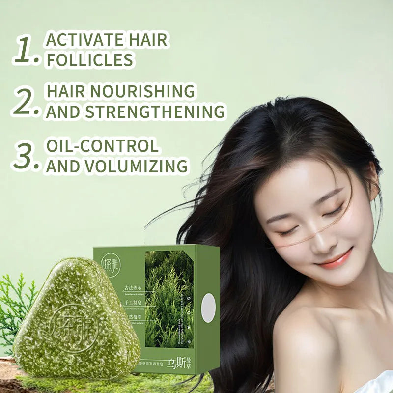 Natural Hair Loss Control Soap Hair Loss Control Oil Control Activates Follicles Handmade Herbal Shampoo Bar For Men Women