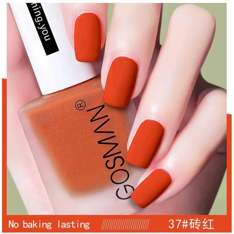 Waterproof Velvet Matte Quick Dry Nail Polish Pink Color