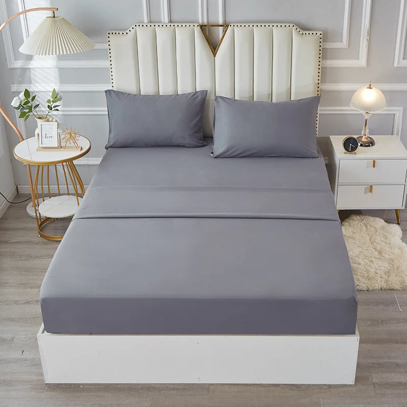 3/4pcs Bedding Set - Waterproof and Breathable Fitted Sheet Set for Bedroom, 1pc Flat sheet/ 1pc Fitted sheet /2pcs Pillowcases