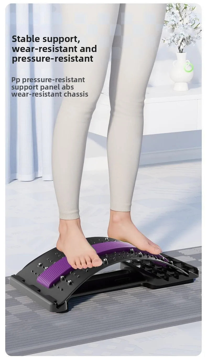 Back Massager Stretch Lumbar Support Relaxation Spine Pain Relief Vertebral Relaxer Stretches The Lower Traction Corrects Waist