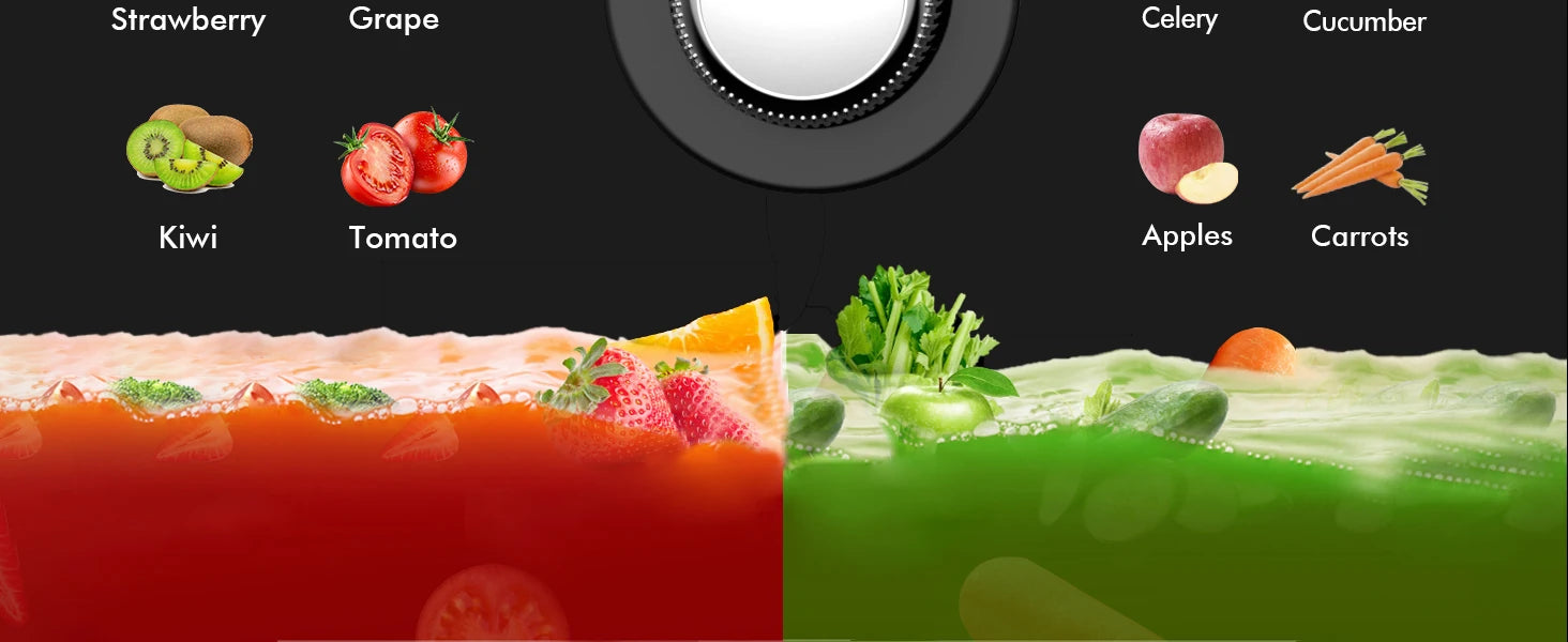 SiFENE Cold Press Juicer - Slow Masticating, High Yield for Fruits & Veggies, Dual-Mouth, Anti-Clog, Easy Clean, BPA-Free, Gray