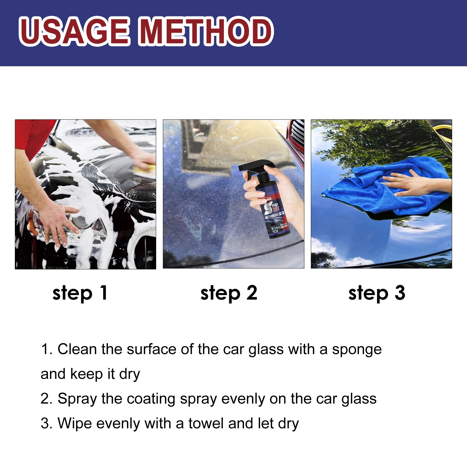 Rayhong Automobile Coating Spray Curing Paint Decontamination, Blackening and Brightening Automobile Coating Nano Coating Spray
