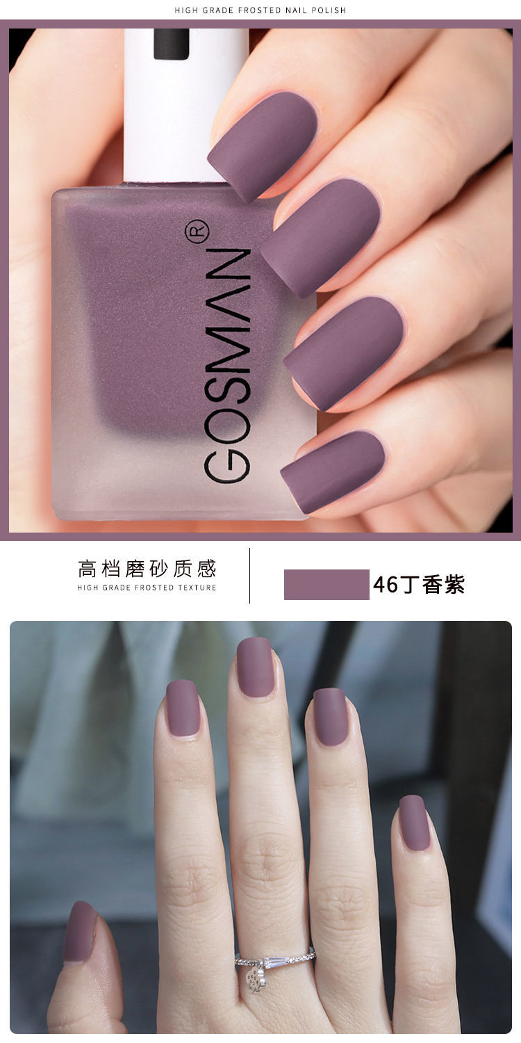 Waterproof Velvet Matte Quick Dry Nail Polish Pink Color