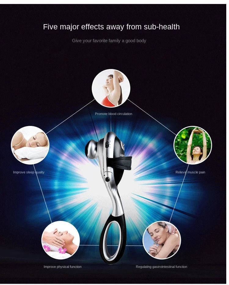 Percussion Action Variable Speed Split Type Massager Heat Adjustable Intensity Rechargeable Multi-functional Full Body Massager