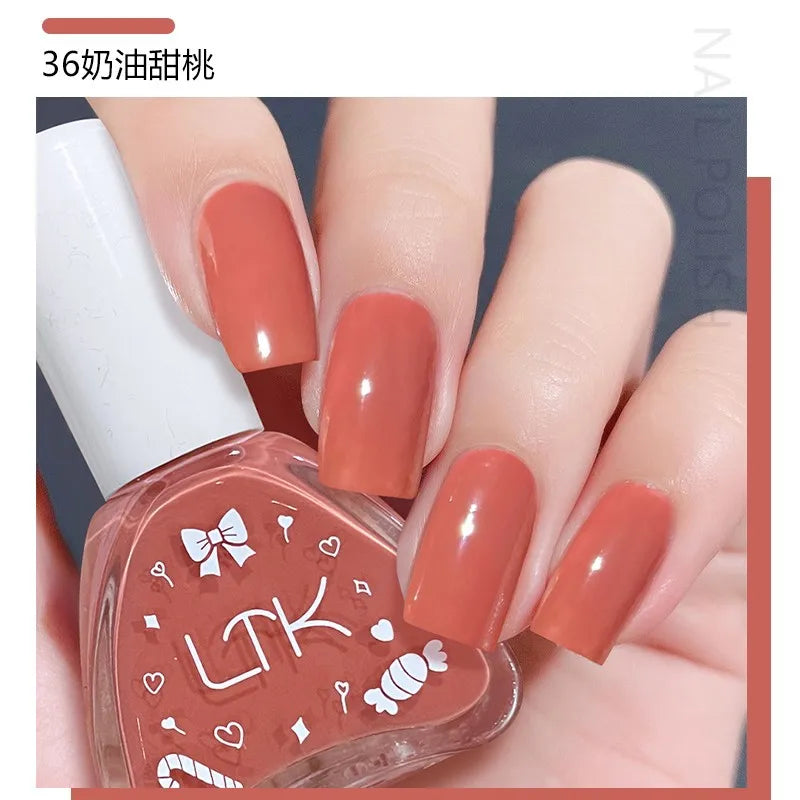 Pink Color Quick Air Dry Nail Polish LTK24