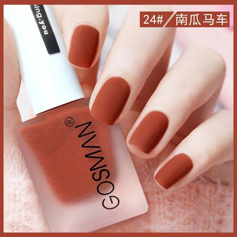 Waterproof Velvet Matte Quick Dry Nail Polish Pink Color