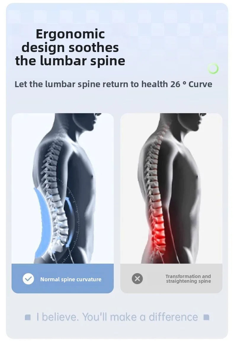 Back Massager Stretch Lumbar Support Relaxation Spine Pain Relief Vertebral Relaxer Stretches The Lower Traction Corrects Waist