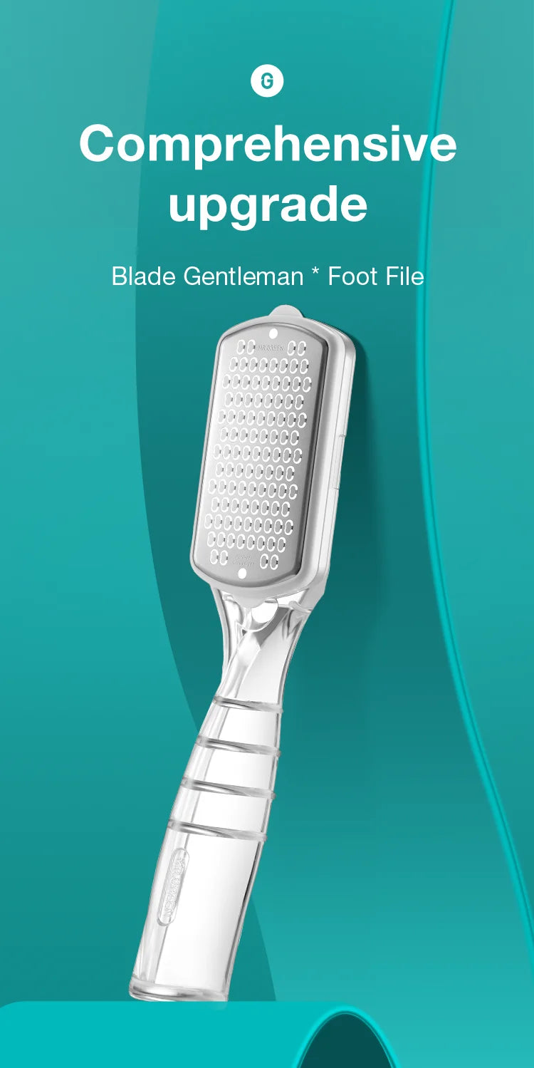 MR.GREEN Pedicure Tools Foot File Heels Rasps callus remover for feet Scraper With Storage Box Stainless Steel File