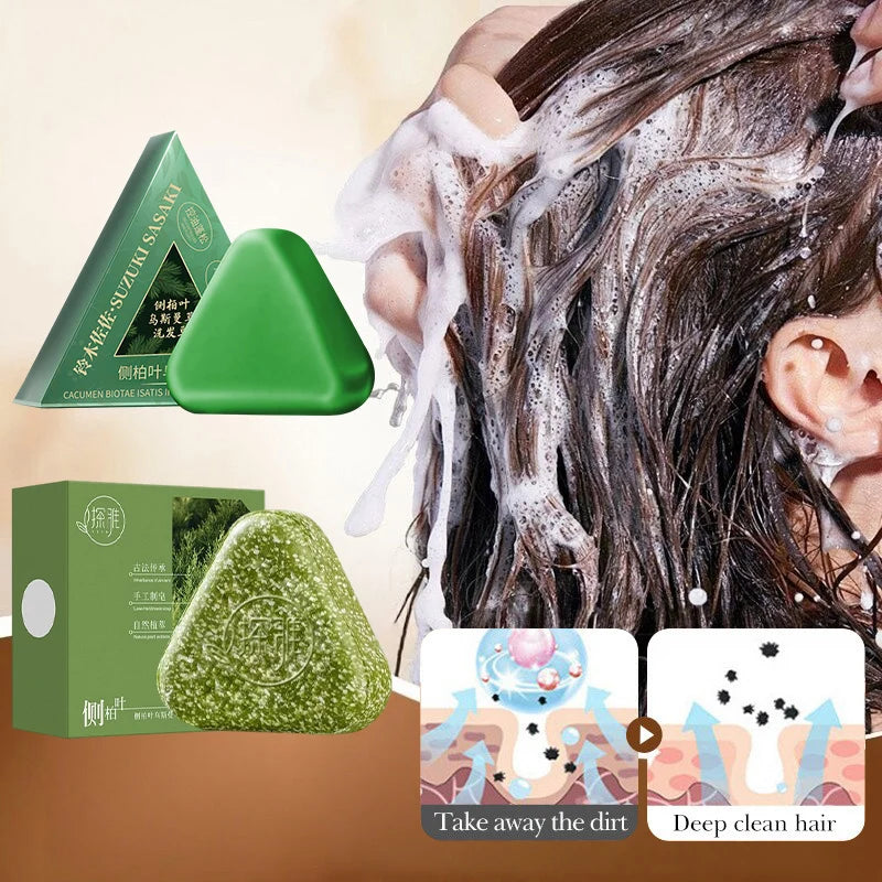 Natural Hair Loss Control Soap Hair Loss Control Oil Control Activates Follicles Handmade Herbal Shampoo Bar For Men Women