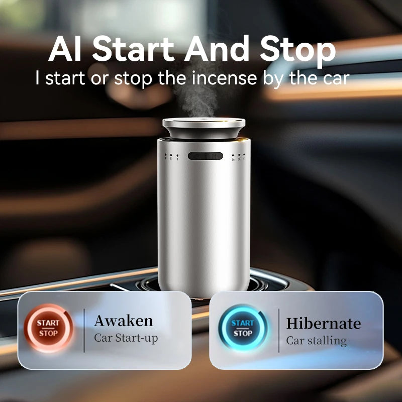 Smart Car Diffuser for Electric Cars Dual Mode Aromatherapy Machine Home Car Air Freshener Instant Deodorizer Enduring Scent