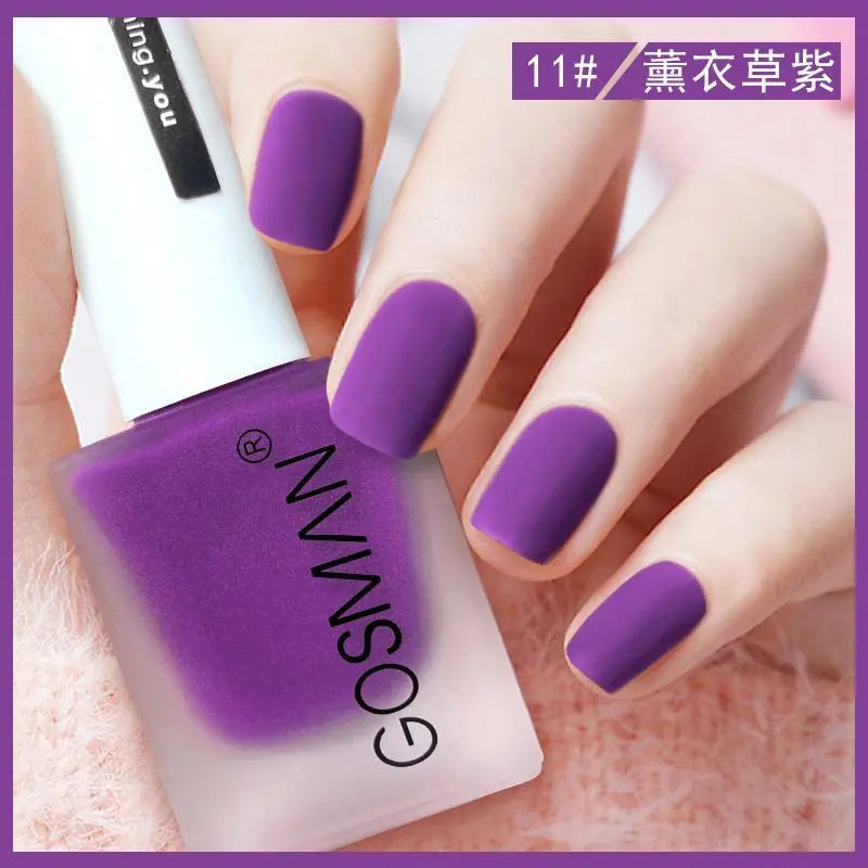Waterproof Velvet Matte Quick Dry Nail Polish Pink Color