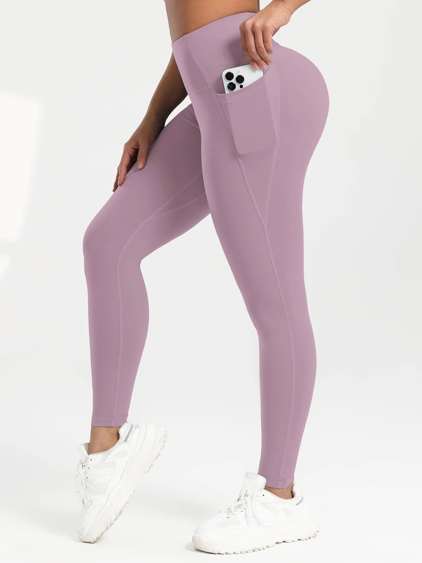 Solid Color Back Waist Pocket High Waist Fitness Yoga Legging soft Women Sport Pant Tight Butter Athletic Gym Ankle-Length Pants