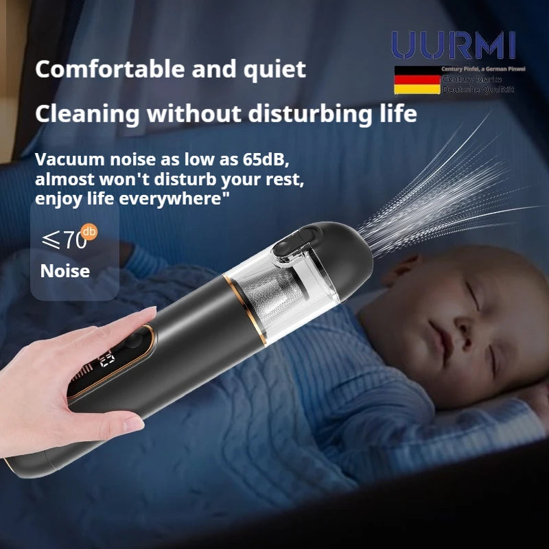 Uurmi Car Vacuum Cleaner 3 In1 Wireless Automobile Vacuum Cleaner Handheld Mini Dust Catcher