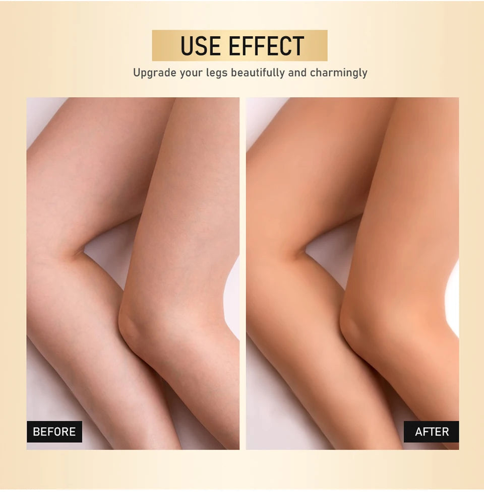 Leg Makeup Lotion Even Skin Tone Body Foundation Waterproof Long Lasting Body Tanning Cream Medium Bronze Leg Makeup