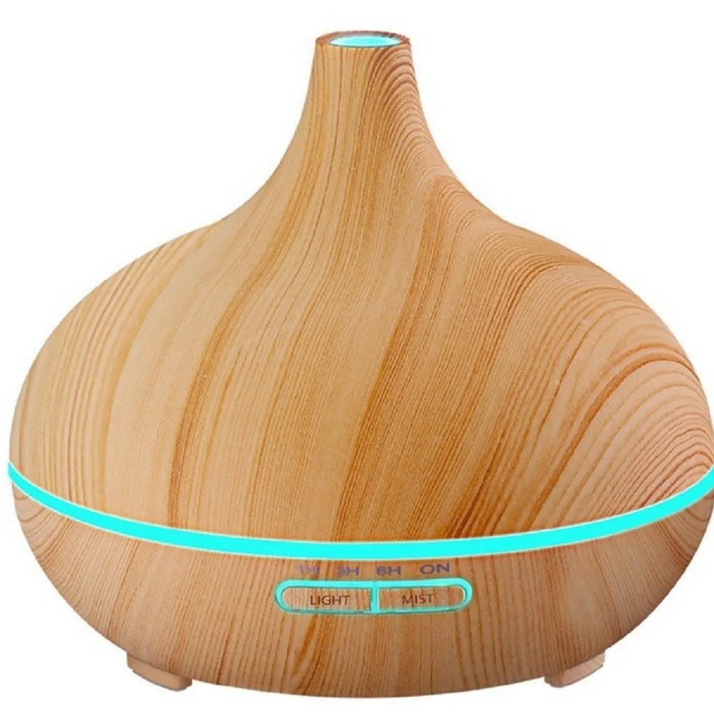 4 in 1 Air Humidifier with Starry Projector Aromatherapy Diffuser & Flame Effect, USB Rotate Projection Light Mist Maker Fogger