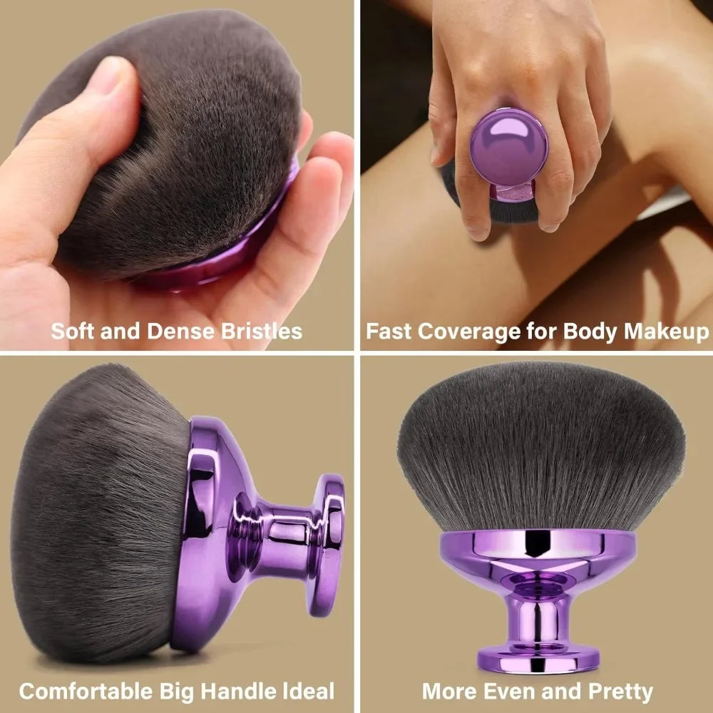 Extra Large Body Makeup Brush for Self Tanner, Leg Makeup Bronzer Oval-shaped Flawless Kabuki Brush Kabuki Foundation Brush