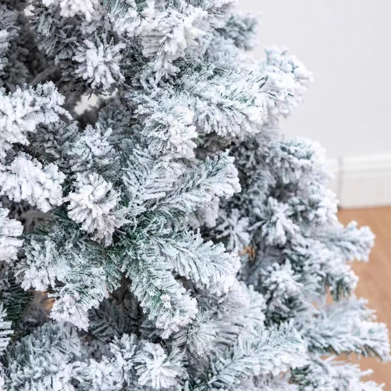 NNEOBA Flocking Snow Christmas Tree Mall Decoration