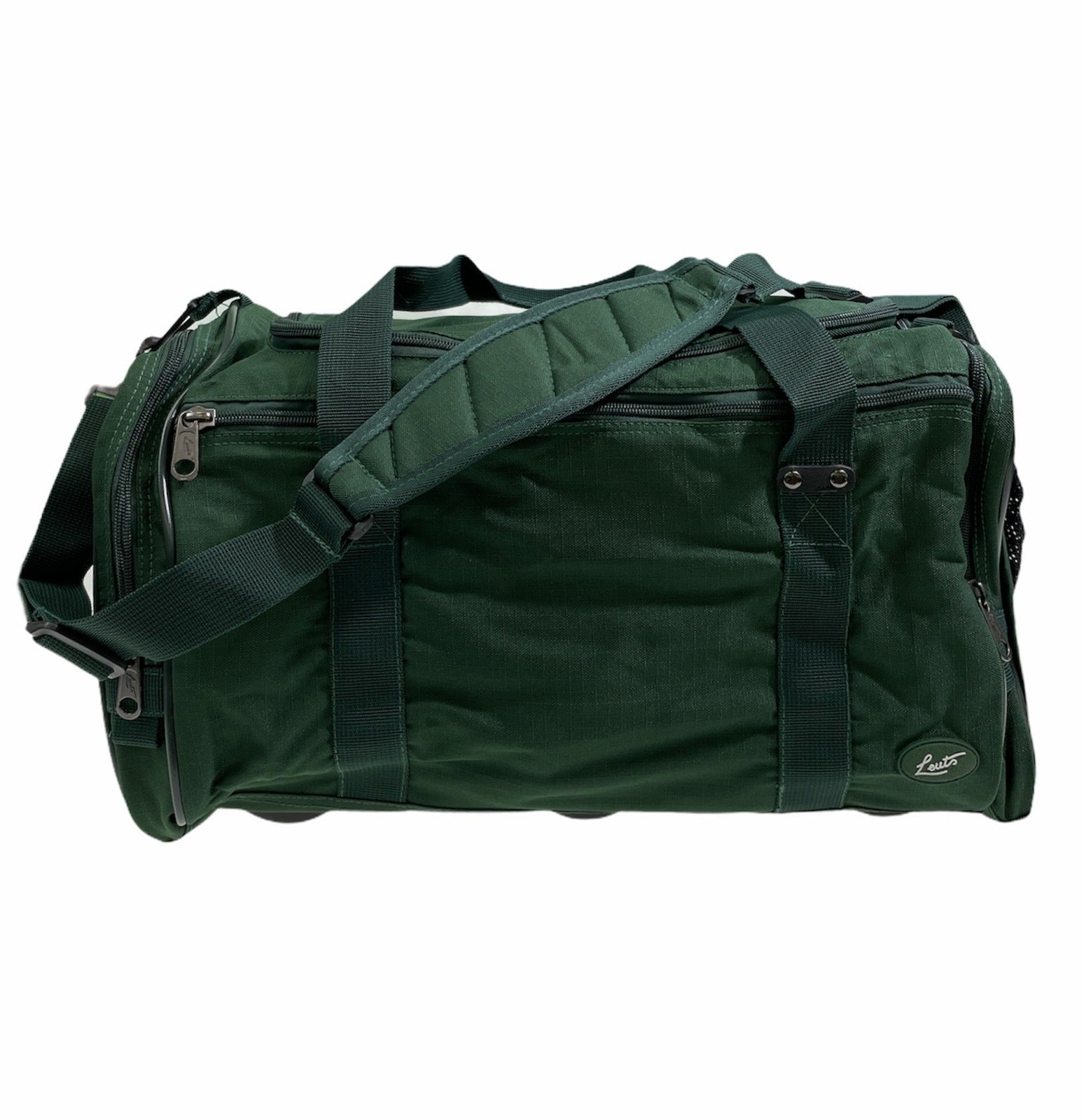 NNEDSZ 44L Travel Foldable Duffel Bag Gym Sports Luggage Travel Foldaway D-Zip Top School Bags - Bottle Green