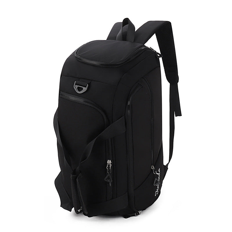 NNEDSZ Black Large Capacity Travel Backpack – Multi-Function Carry-On Bag for Clothes, Luggage Storage, and Business Trips
