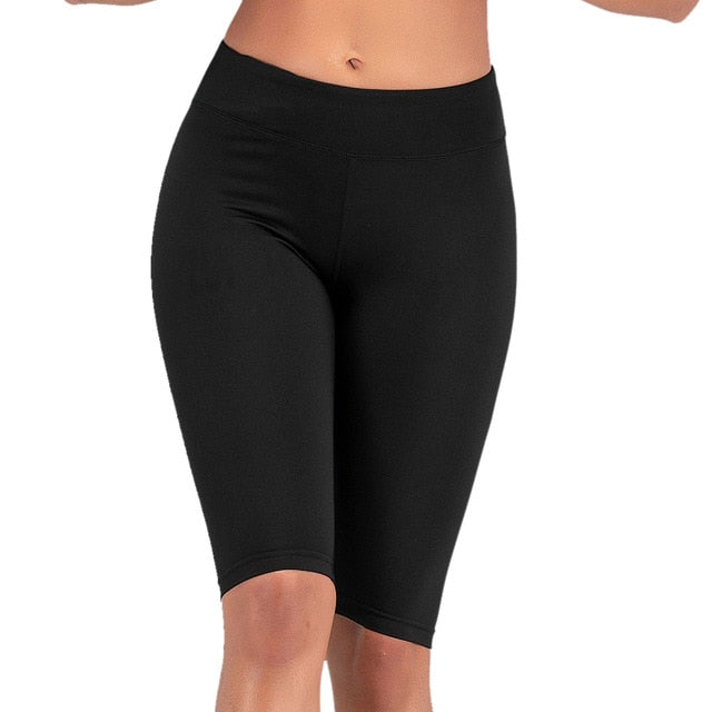 Sexy Women Stretch Biker Shorts Workout Leggings Neon Green Black Athletic Workout Fitness Jogger High Waist Yoga Shorts-5