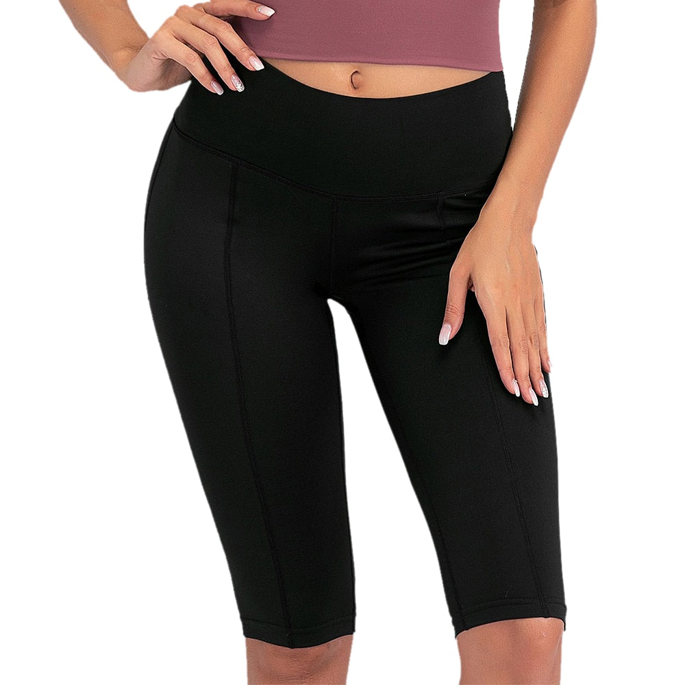 Sexy Women Stretch Biker Shorts Workout Leggings Neon Green Black Athletic Workout Fitness Jogger High Waist Yoga Shorts-6